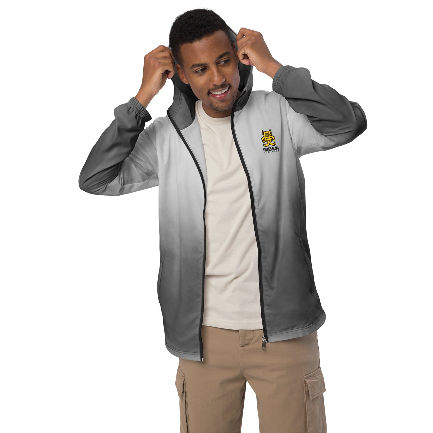 Men’s Grey Tracksuit Windbreaker