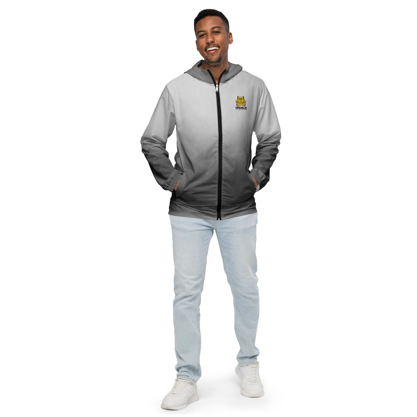 Men’s Grey Tracksuit Windbreaker