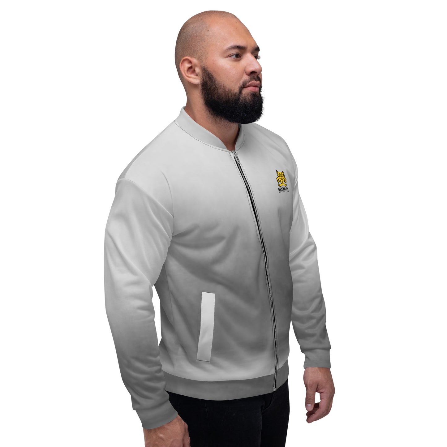 Men's Grey Bomber Jacket