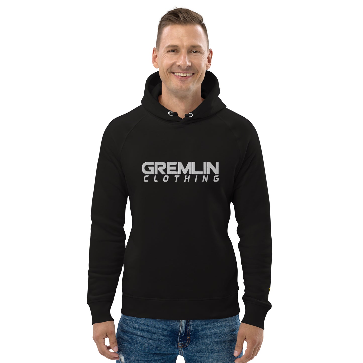 Men's Embroidered Premium Eco Pullover Hoodie