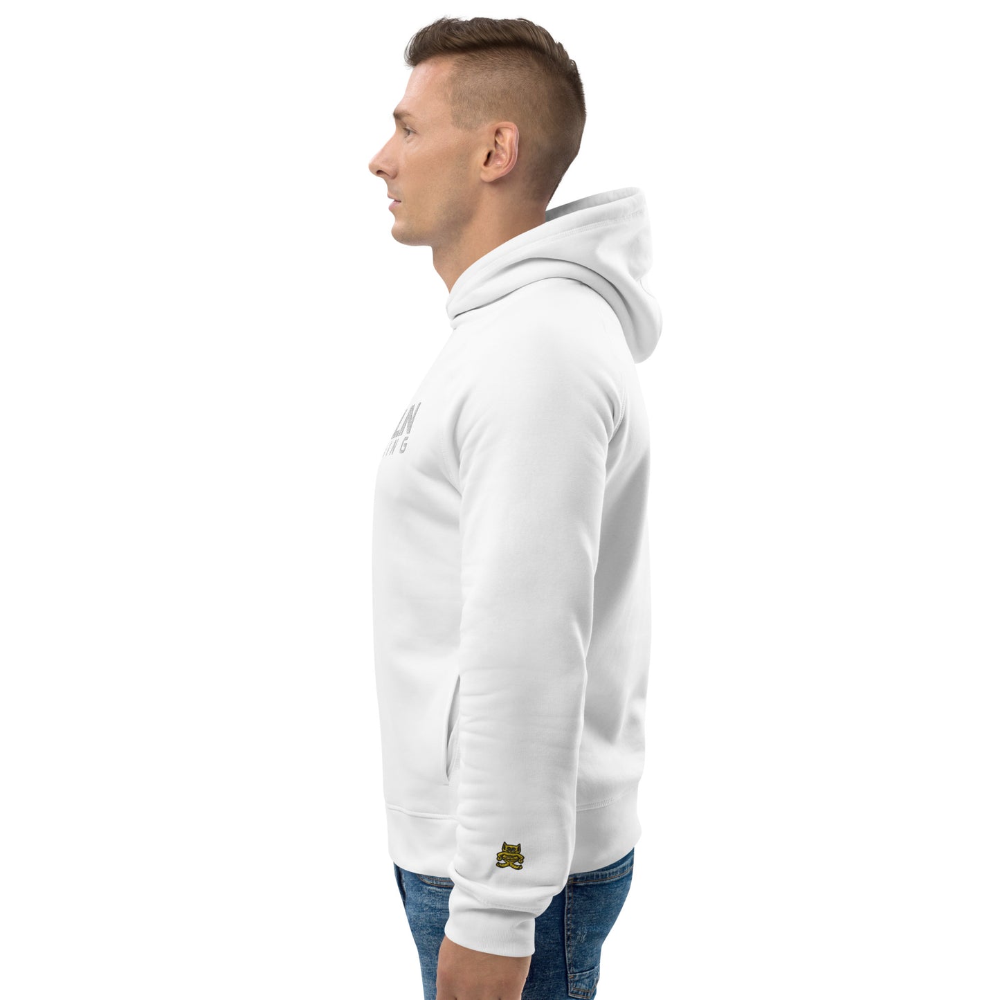 Men's Embroidered Premium Eco Pullover Hoodie