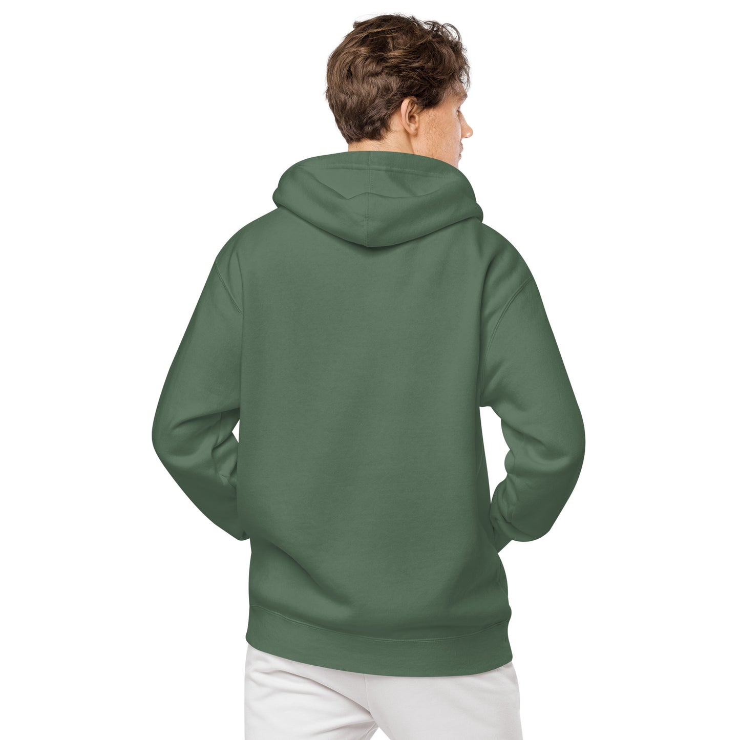 Men's Embroidered Pigment-dyed Hoodie