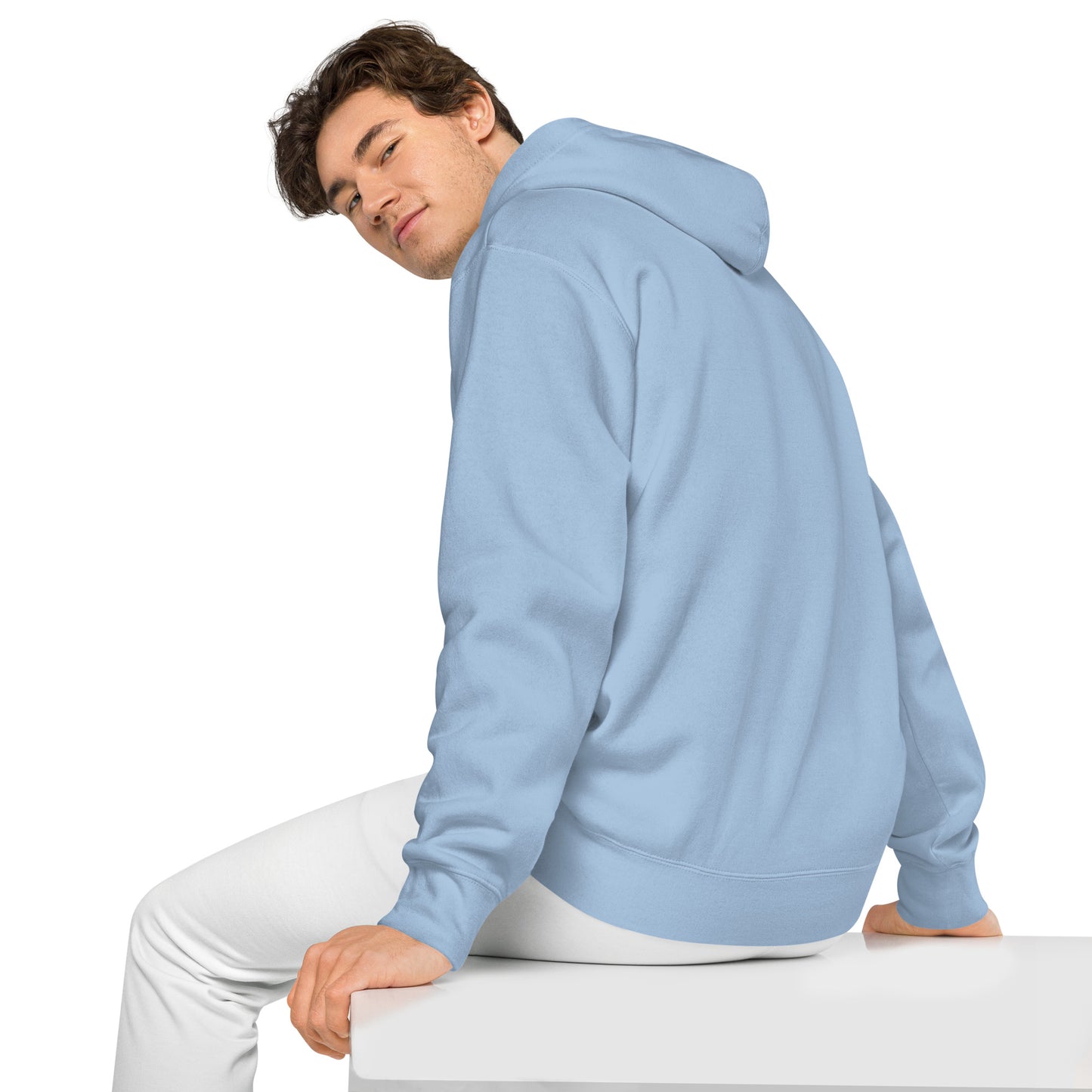 Men's Embroidered Pigment-dyed Hoodie