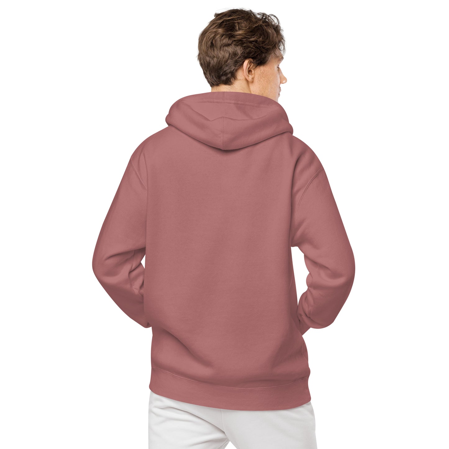 Men's Embroidered Pigment-dyed Hoodie