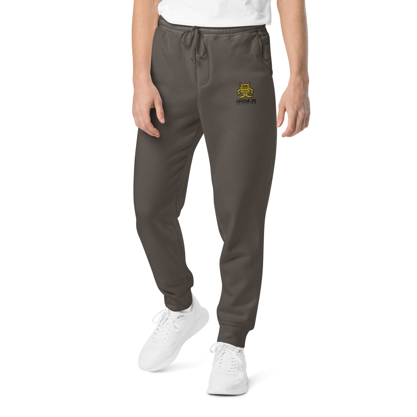 Men's Embroidered Pigment-dyed Joggers