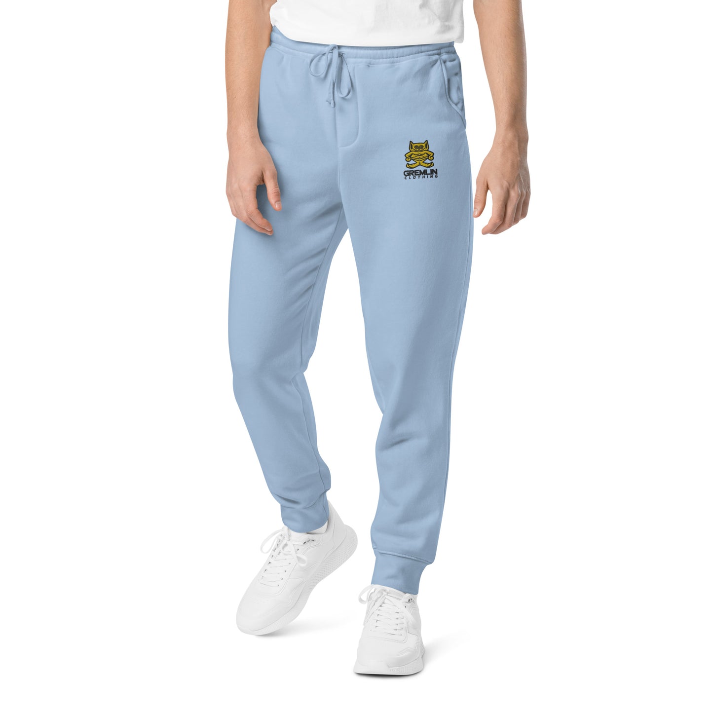 Men's Embroidered Pigment-dyed Joggers