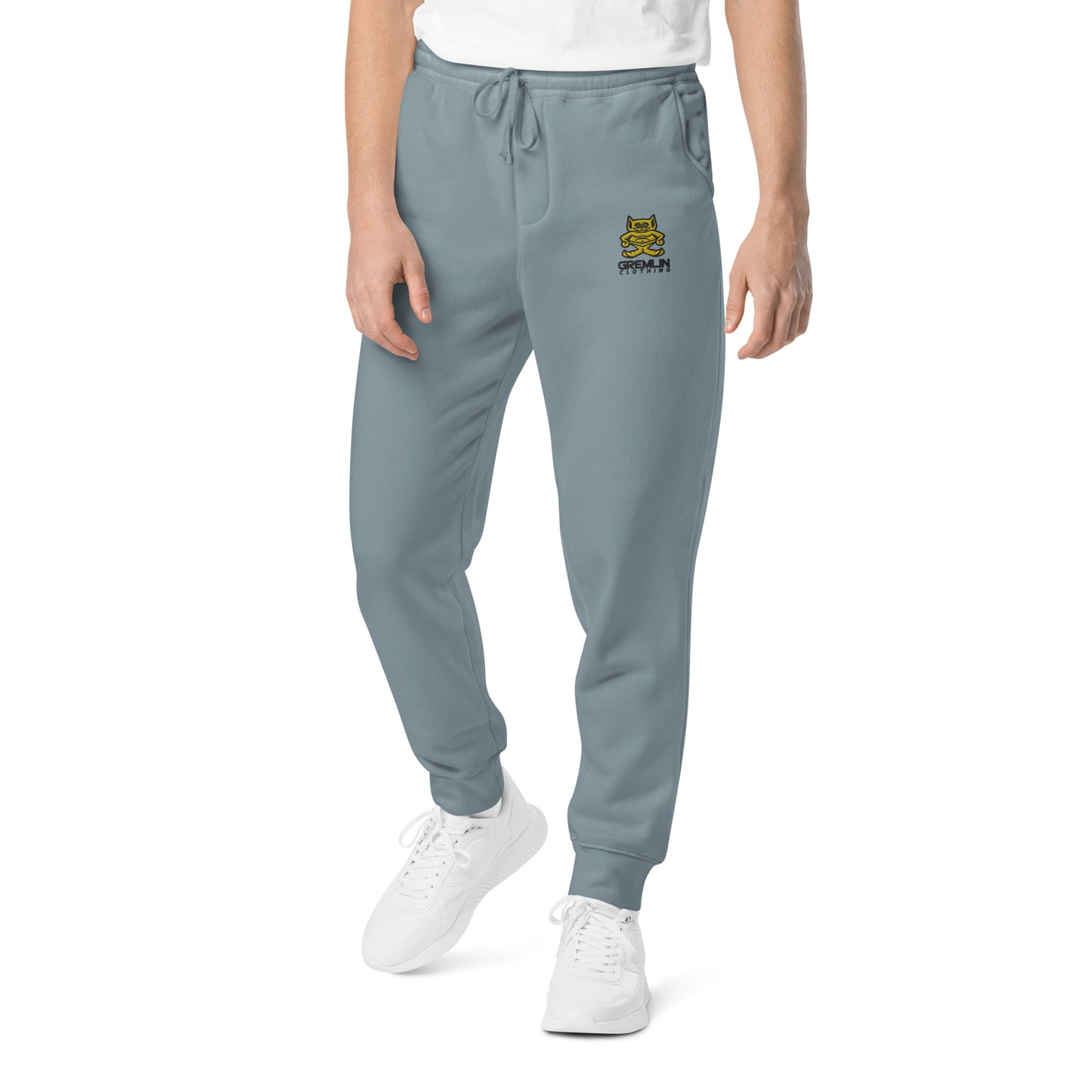 Men's Embroidered Pigment-dyed Joggers