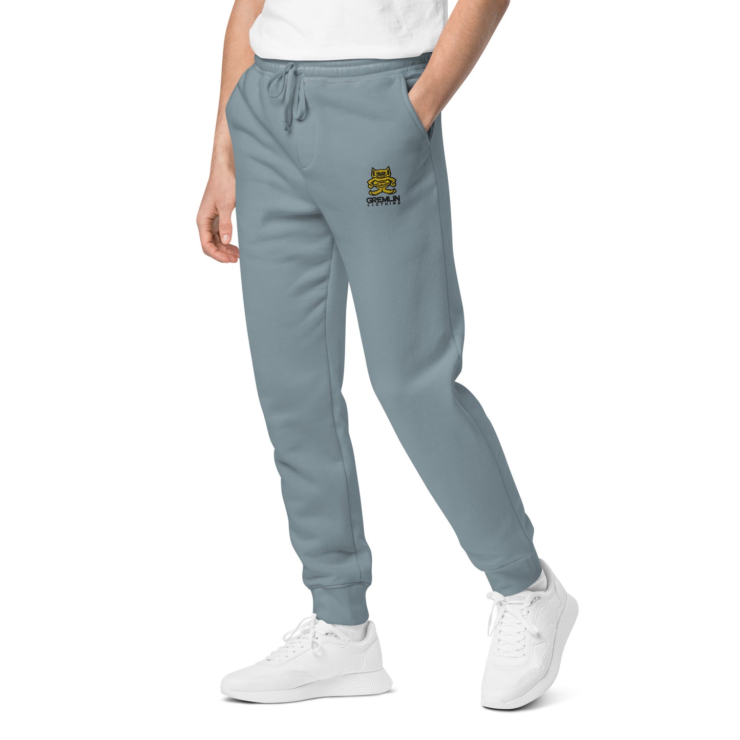 Men's Embroidered Pigment-dyed Joggers