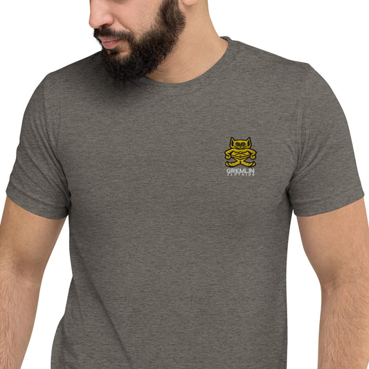 Men's Embroidered Fitted Tri-blend T-shirt